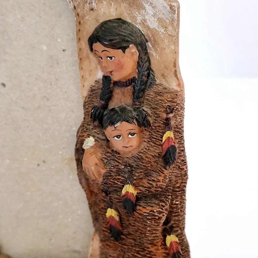 Vintage Native American 3.5x5 Resin‎ Picture Frame NO GLASS Designspirations